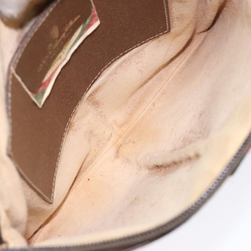 Authentic GUCCI GG Supreme Web Sherry Line Bag PVC Beige Gold 98 02 047 - Picture 16 of 16